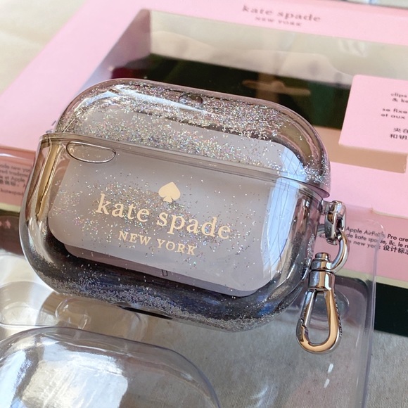 Kate Spade Sliver glitter airpod pro case - Picture 1 of 12